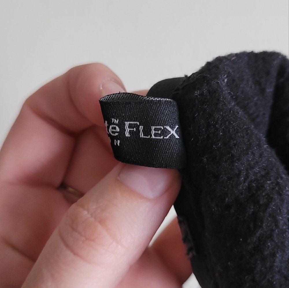 Vintage Thinsulate Flex Padded Leather Trimmed Gloves, One Size, Classic Black. - Picture 5 of 5